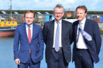Derek at Newlyn Harbour with Michael Gove and George Eustice 